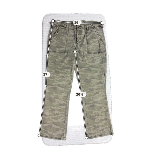 Anthropologie Camo Mavis Cargo Pants Size 31 - Picture 3 of 7